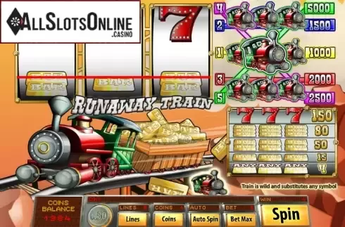Win Screen. Runaway Train from Saucify