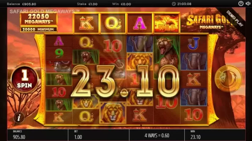 Safari Gold Megaways slot screenshot 6