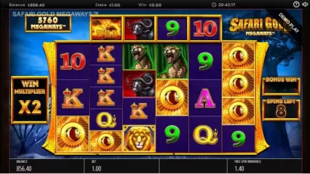 Safari Gold Megaways slot screenshot 4