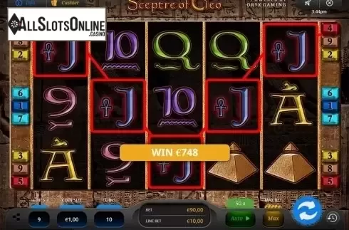 5 of a kind win screen. Sceptre of Cleo from Oryx