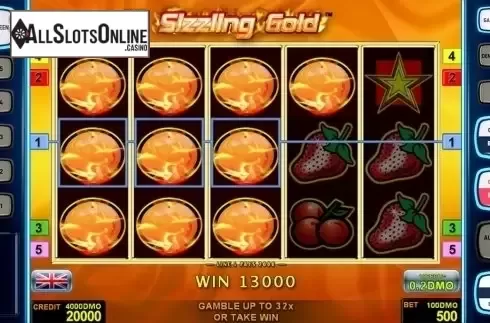 Game workflow 2. Sizzling Gold Deluxe from Novomatic