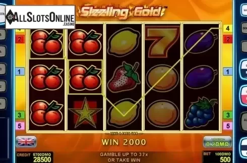 Game workflow 3. Sizzling Gold Deluxe from Novomatic