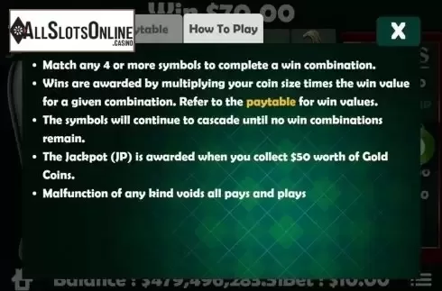 Game Rules. St. Patty's Gold from Mobilots