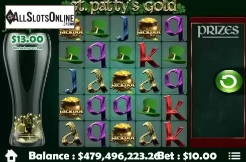 Reel Screen. St. Patty's Gold from Mobilots