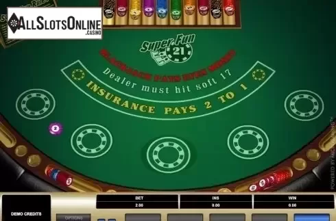 Game Screen 1. Super Fun 21 (Microgaming) from Microgaming