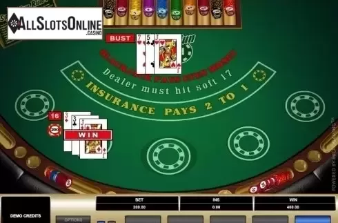 Win Screen. Super Fun 21 (Microgaming) from Microgaming