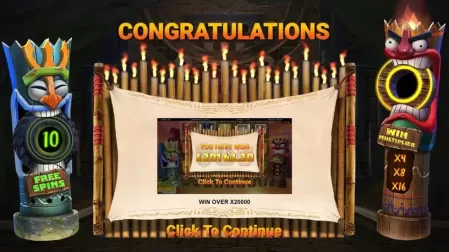 Tiki Runner 2 DoubleMax slot screenshot 2