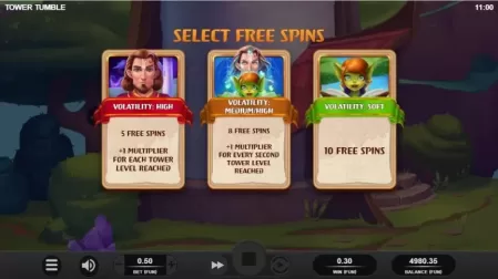 Tower Tumble slot screenshot 3