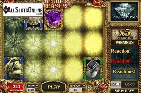 Reaction. Tumblin' Treasures from Big Time Gaming