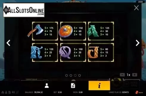 Paytable 3