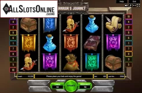 Reel Screen. Warriors Journey from Platin Gaming
