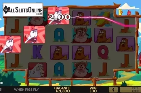 Game workflow 4. When Pigs Fly (High 5 Games) from High 5 Games