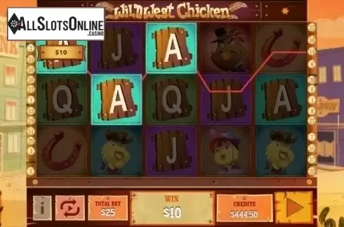 Win Screen. Wild West Chicken from MultiSlot