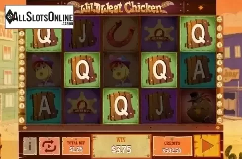 Win Screen. Wild West Chicken from MultiSlot