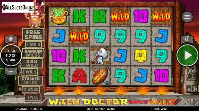 Reel Screen. Witch Doctor Goes Wild from CORE Gaming