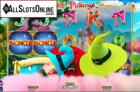 Bonus game Screen 2. Witch Pickings from NextGen