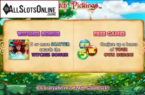 Game features. Witch Pickings from NextGen