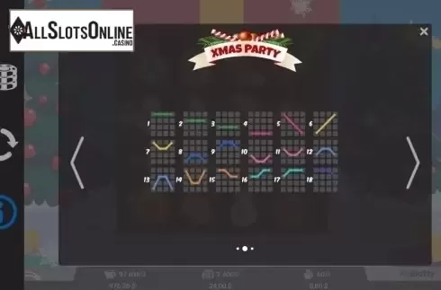 Paytable 2. Xmas Party (MrSlotty) from MrSlotty
