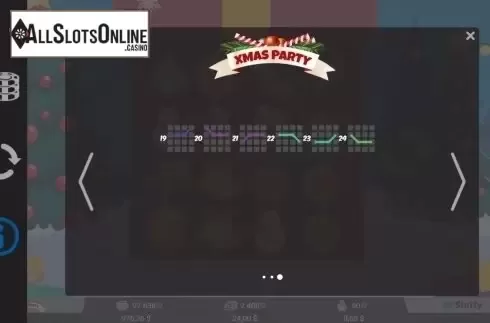 Paytable 3. Xmas Party (MrSlotty) from MrSlotty
