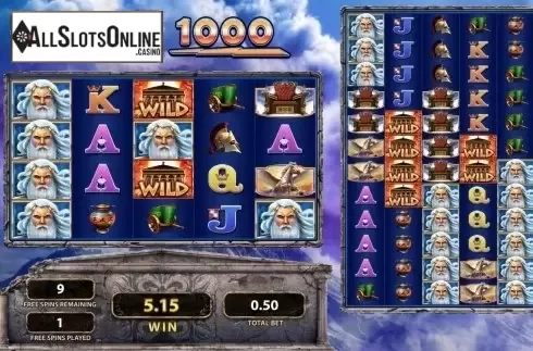 Free spins  . Zeus 1000 from WMS