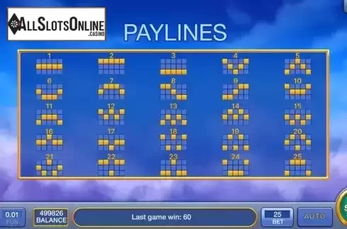 PayLines screen