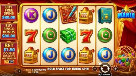 Bingo Mania slot screenshot 1
