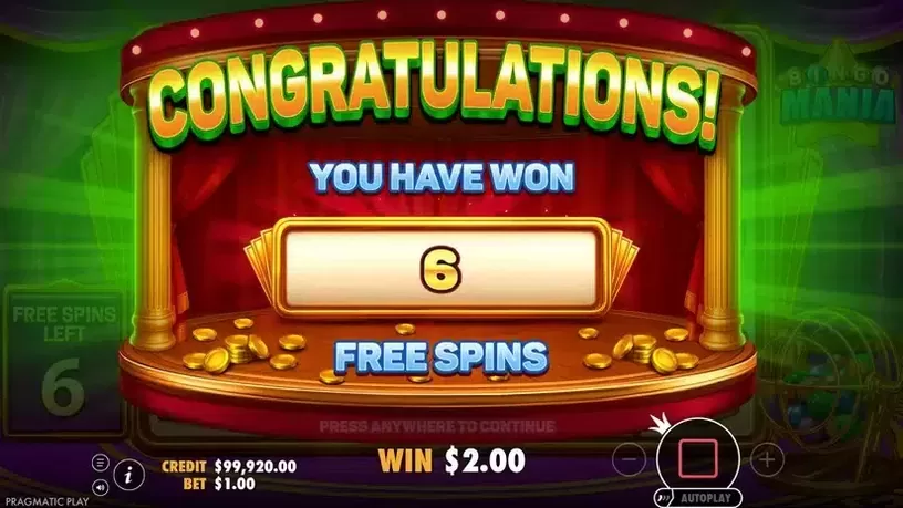 Bingo Mania slot screenshot 5