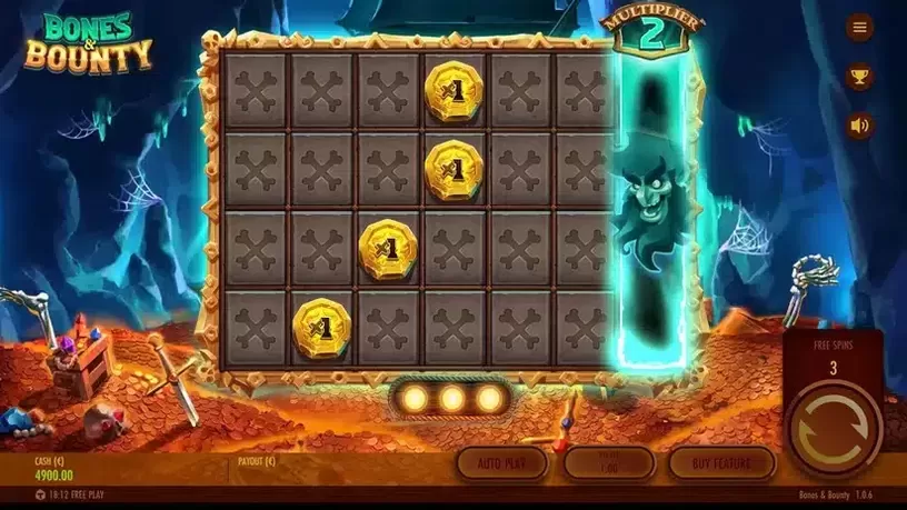 Bones & Bounty slot screenshot 4