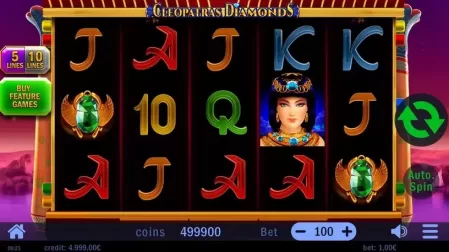 Cleopatras Diamonds slot screenshot 1