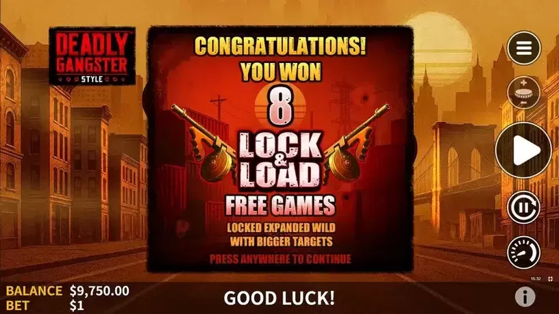 Deadly Gangster Style slot screenshot 3