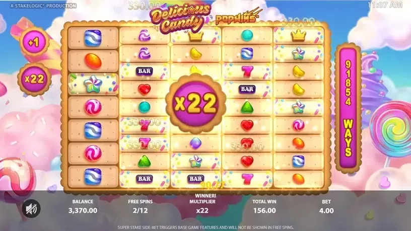 Delicious Candy PopWins slot screenshot 7