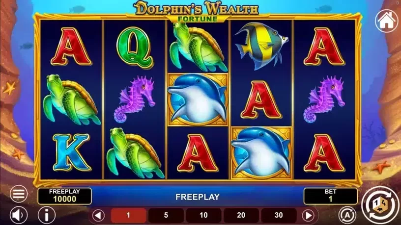 Dolphin's Wealth Fortune slot screenshot 2