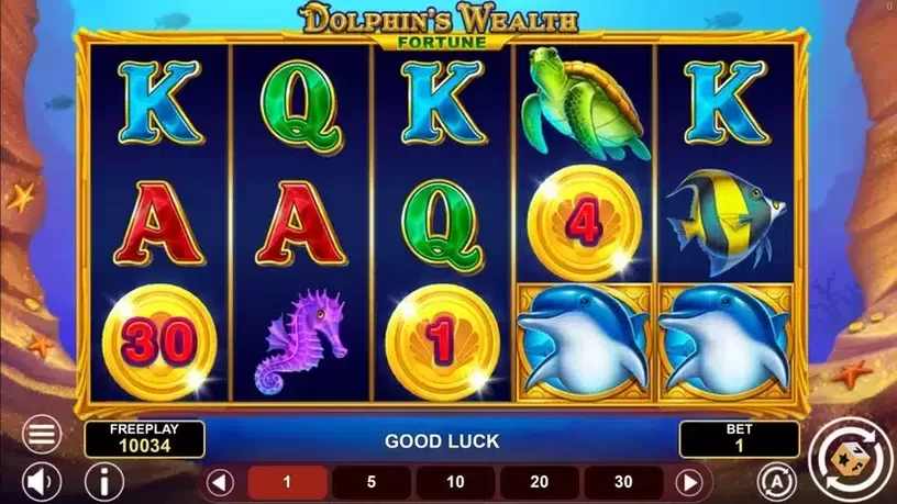 Dolphin's Wealth Fortune slot screenshot 4