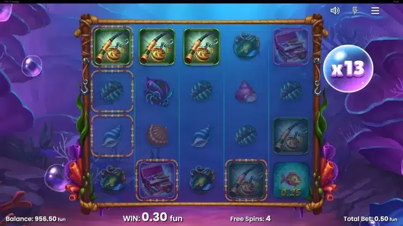 Fish 'n' Nudge slot screenshot 2