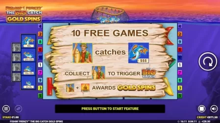 Fishin’ Frenzy The Big Catch Gold Spins slot screenshot 3