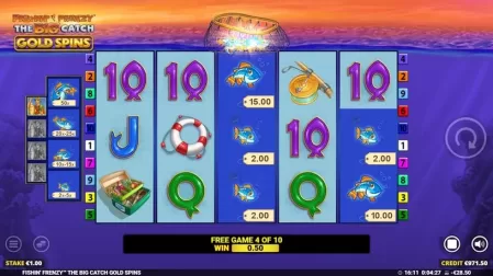 Fishin’ Frenzy The Big Catch Gold Spins slot screenshot 4