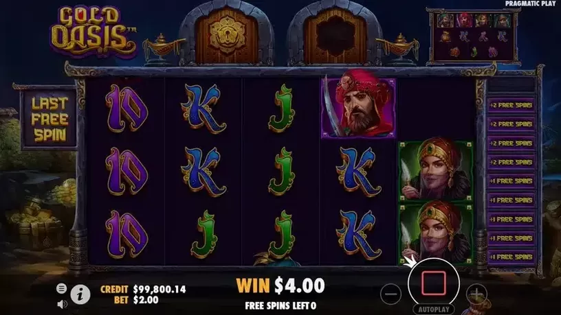 Gold Oasis slot screenshot 5