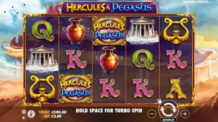 Hercules and Pegasus slot screenshot 1