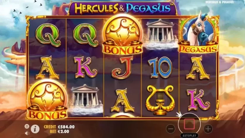 Hercules and Pegasus slot screenshot 5