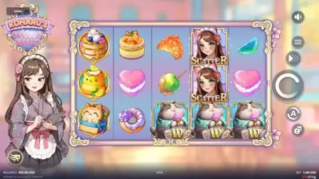 Koharus Suuuugoi Sweets slot screenshot 1