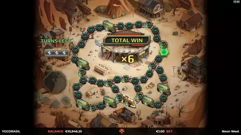 Neon West slot screenshot 5
