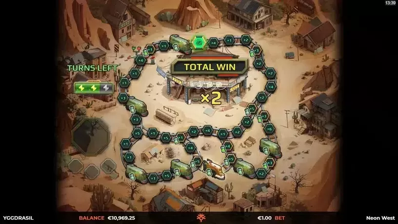 Neon West slot screenshot 3