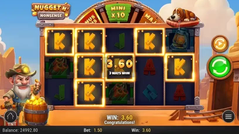 Nugget N’ Nonsense slot screenshot 2