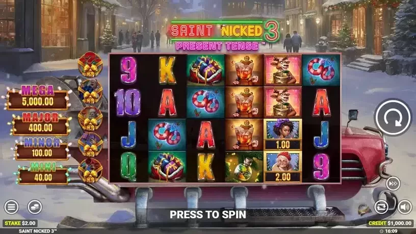 Saint Nicked 3 slot screenshot 1