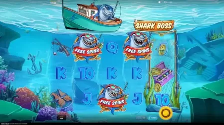 Shark Boss slot screenshot 2