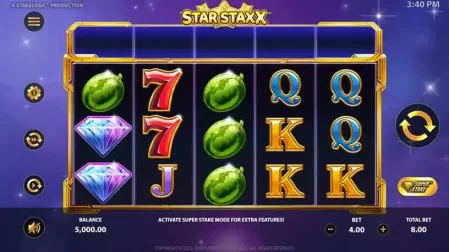Star Staxx slot screenshot 1