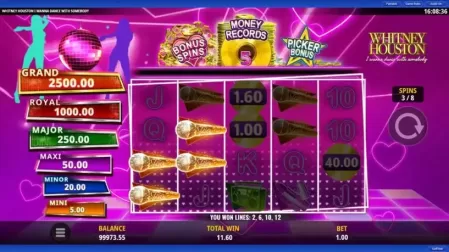 Whitney Houston I Wanna Dance with Somebody slot screenshot 7