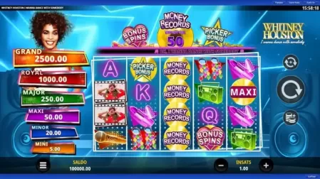 Whitney Houston I Wanna Dance with Somebody slot screenshot 1
