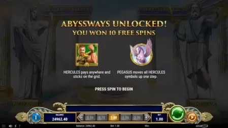 13th Trial Hercules Abyssways slot screenshot 3