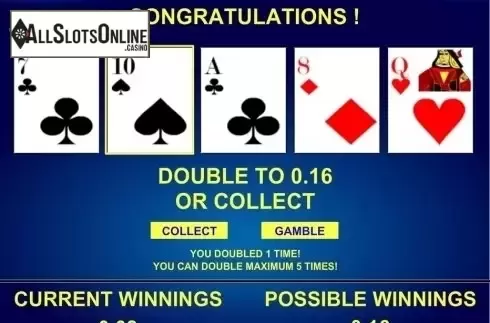 Game Screen. 3x Double Play Poker from iSoftBet